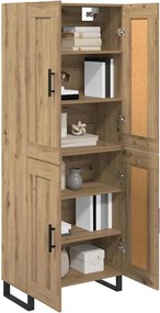 vidaXL Highboard Artisan Oak 69,5 x 34 x 180 εκ. Επεξεργασμένο ξύλο