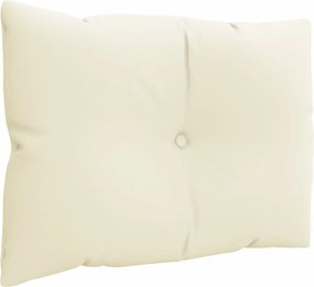 vidaXL Μαξιλάρια Παλέτας 3 τεμ. Κρεμ Υφασμάτινα