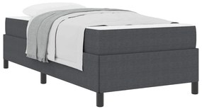 vidaXL Σκελετός Κρεβατιού Σκούρο γκρι 80 x 200 cm Βελούδο