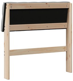 vidaXL Ταπετσαρισμένο κεφαλάρι Ανοιχτό γκρι 80 cm Στερεά ξυλεία πεύκου