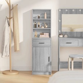 vidaXL Highboard Γκρίζο Σονομα 41 x 40 x 135 εκ Επεξεργασμένο Ξύλο