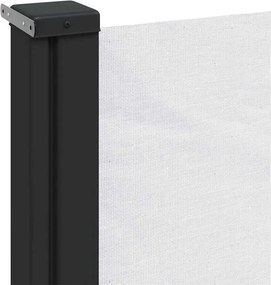 vidaXL Σκίαστρο Πλαϊνό Συρόμενο Λευκό 120 x 600 εκ.