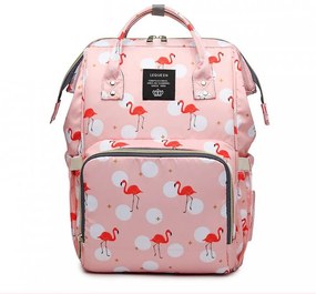 Τσάντα Μωρού Πλάτης B-242 39x18x31 Φλαμίνγκο Pink Lequeen Ύφασμα