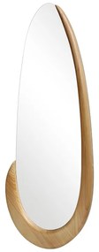 Καθρέπτης οβάλ Marly pakoworld mdf σε φυσική απόχρωση 50.5x4x127εκ (1 τεμάχια)