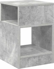 vidaXL End Table Σκυρόδεμα Γκρι 30,5 x 30 x 45 εκ Επεξεργασμένο ξύλο