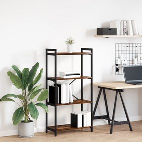vidaXL Βιβλιοθήκη Καπνιστή δρυς 60 x 30 x 118 εκ Μοριοσανίδα