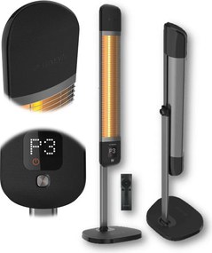 LUXEVA PRO-FR 2500W BLACK CARBON INFRARED HEATER