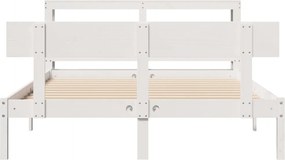 vidaXL Σκελετός Κρεβ. Χωρίς Στρώμα Λευκό 120x200 εκ Μασίφ Πεύκο