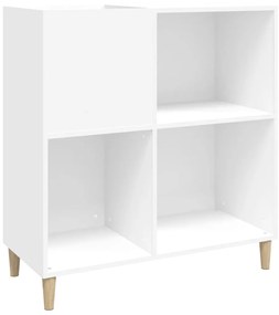 vidaXL Έπιπλο Δίσκων Λευκό 84,5 x 38 x 89 εκ. από Επεξεργασμένο Ξύλο