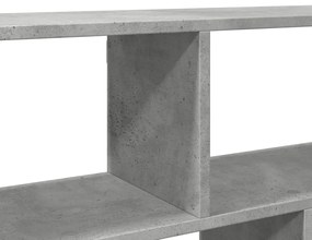 Ραφιέρα Τοίχου Γκρι Σκυροδέματος 100x25x50 εκ. από Επεξ. Ξύλο - Γκρι
