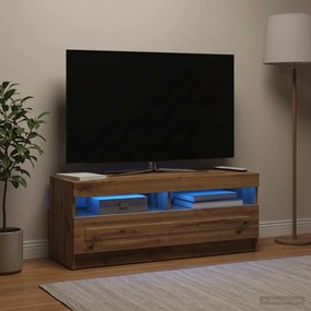 vidaXL Ντουλάπα LED Τηλεόρασης Artisan Δρυς Επεξεργασμένο Ξύλο