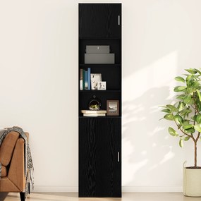 vidaXL Ντουλάπα Τοίχου Επιτοίχιο Μαύρη δρυς 50 x 42.5 x 40 εκ.