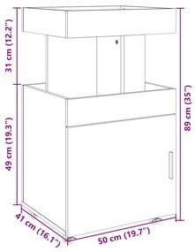 ΤΡΟΛΕΪ ΜΠΑΡ SONOMA ΔΡΥΣ 50X41X89 ΕΚ. ΕΠΕΞ. ΞΥΛΟ 848264