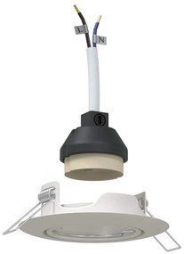 vidaXL Spotlights με προβολείς 12 pcs Λευκό 9 x 9 εκ. Μέταλλο