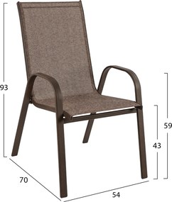 ΣΕΤ ΤΡΑΠΕΖΑΡΙΑ 3ΤΜΧ ΚΑΡΕΚΛΕΣ ΚΑΙ ΤΡΑΠΕΖΙ 60x60 HM5183.02
