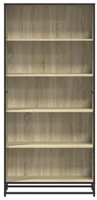 Βιβλιοθήκη Sonoma Oak 80,5x35x170,5 cm Ξύλινη κατασκευή - Καφέ