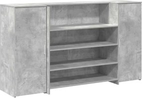 vidaXL Γραφείο υποδοχής 180x50x103,5εκ. Επεξεργασμένο Ξύλο