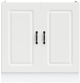 vidaXL Ντουλάπι βάσης νεροχύτη Kalmar Λευκό 80x46x81,5 εκ. Επεξ. Ξύλο