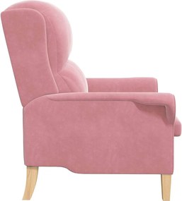 vidaXL Πολυθρόνα Ροζ 76 x 94 x 102 εκ. Βελούδο