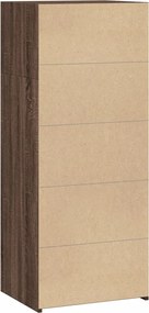 vidaXL Ντουλάπι Καφέ Δρυς 50x41x124 εκ. από Επεξεργασμένο Ξύλο