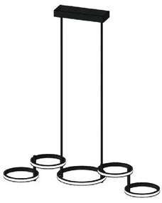 Κρεμαστό Φωτιστικό Οροφής Led Μαύρο 144-10032 Eurolamp-144-10032-Μαύρο 144-10032