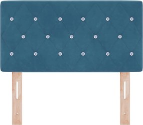 vidaXL Κεφαλάρι Σκούρο Μπλε 80 cm Βελούδο