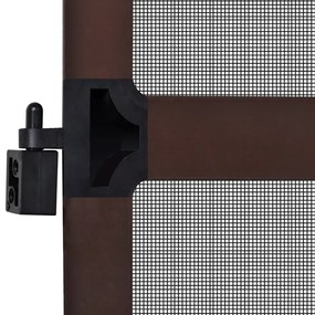 Σήτα Πόρτας με Μεντεσέδες Καφέ 120 x 240 εκ. - Καφέ