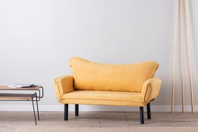 Διθέσιος Καναπές Κρεβάτι Μουσταρδί CHATTO 70x150x75