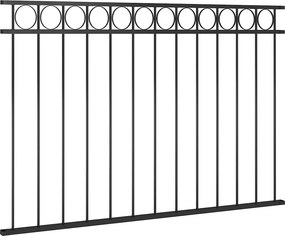 vidaXL Πάνελ Περίφραξης ASSEN Ατσάλινο 163x100 εκ. Μαύρο