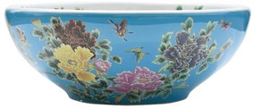vidaXL Νιπτήρας Πολύχρωμος Φ41x14 εκ. Κεραμικός