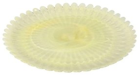 Πιατέλα Σερβιρίσματος Atlas DAC1736 33x33x2cm Yellow Espiel Glass