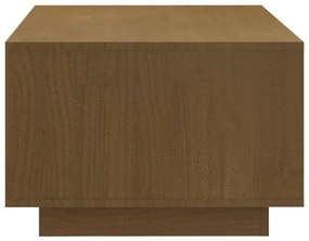 vidaXL Τραπεζάκι Σαλονιού Καφέ Μελί 110x50x33,5 εκ. Μασίφ Ξύλο Πεύκου