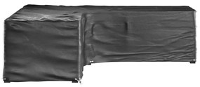 Καλύμματα Επίπλων Σχήμα Γ με 16 Κρίκους 2 τεμ. 285x285x70 εκ. - Μαύρο
