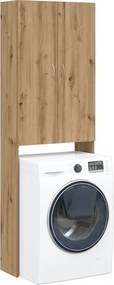 vidaXL Ντουλάπι Πλυντηρίου τεχνίτης Δρυς 64 x 25,5 x 190 εκ.