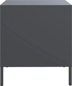 vidaXL Κομοδίνο Ανθρακί 35x39x43,5 εκ. από Χάλυβα