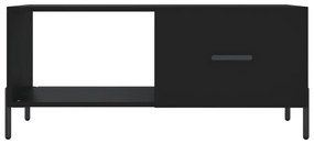 vidaXL Τραπεζάκι Σαλονιού Μαύρο 90x50x40 εκ. Επεξεργασμένο Ξύλο