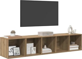 vidaXL ΣΕΤ ΒΑΘΜΟΛΟΓΗΣΗΣ ΤΗΛΕΟΡΑΣΗΣ Επιτοίχιο 2 pcs Artisan Oak