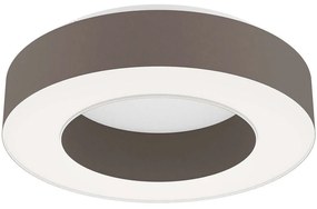 Φωτιστικό Οροφής - Πλαφονιέρα Guamare 39993 Φ53x13,5cm Dim Led 3980lm 34W Cappuccino-White Eglo Metal,Fabric,Plastic