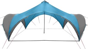 vidaXL Σκηνή Πάρτυ Μπλε 600 x 600 x 400 εκ. Πολυεστέρας και Χάλυβας