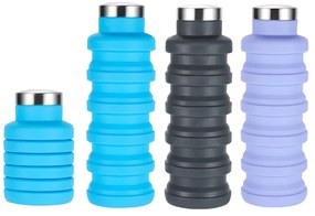 CAMPCOOL ΜΠΟΥΚΑΛΙ ΣΙΛΙΚΟΝΗΣ 500ml ΠΤΥΣΣΟΜΕΝΟ ΜΕ ΚΛΕΙΣΤΡΟ-ΔΙΑΦΟΡΑ ΧΡΩΜΑΤΑ velco-21-34788