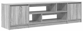 Έπιπλο Τηλεόρασης Γκρι Sonoma 188,5x41x50 εκ. Επεξεργ. Ξύλο - Γκρι