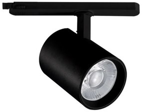 Σποτ Φωτιστικό Ράγας COB Led 20W 230V 4000K Lumen-23-42011-Μαύρο 23-42011