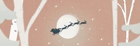 Εικόνα ενός Χριστουγεννίατικου έλκηθρου στον ουρανό - 120x40