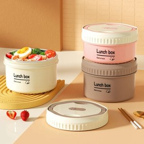 Σετ 3 Δοχεία Φαγητού Inox 1540ml σε Θερμική Τσάντα