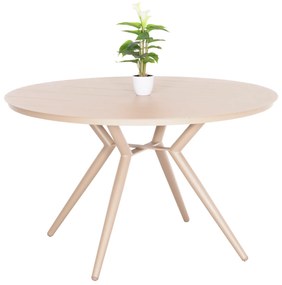 ΤΡΑΠΕΖΙ ΑΛΟΥΜΙΝΙΟΥ ΣΤΡΟΓΓΥΛΟ HIGER HM6290.04 ΚΑΠΟΥΤΣΙΝΟ Φ126x74Υεκ.