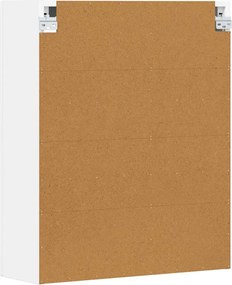 vidaXL Κρεμαστό ντουλάπι Λευκό 59 x 20 x 71.5 εκ Επεξεργασμένο ξύλο