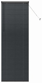 vidaXL Ρολό Παραθύρου με κουρτίνες Άλλο Μαύρο 80 x 130 εκ Αλουμίνιο
