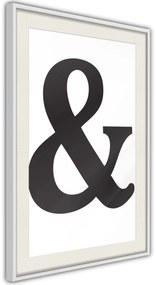 Αφίσα - Ampersand (Black) - 20x30 - Χρυσό - Χωρίς πασπαρτού