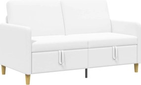 vidaXL Καναπές με Αποθήκευση Λευκό 152 x 78 x 87 εκ Πολυεστέρας