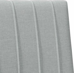 vidaXL Ταπετσαρισμένο κεφαλάρι Ανοιχτό γκρι 100 cm